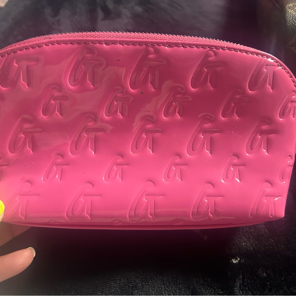Pink Embossed Designer Clutch